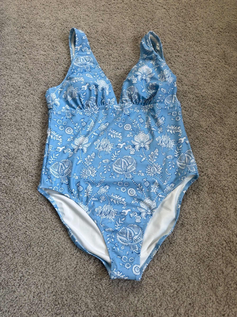 Roller Rabbit Blue and White Floral Swimsuit